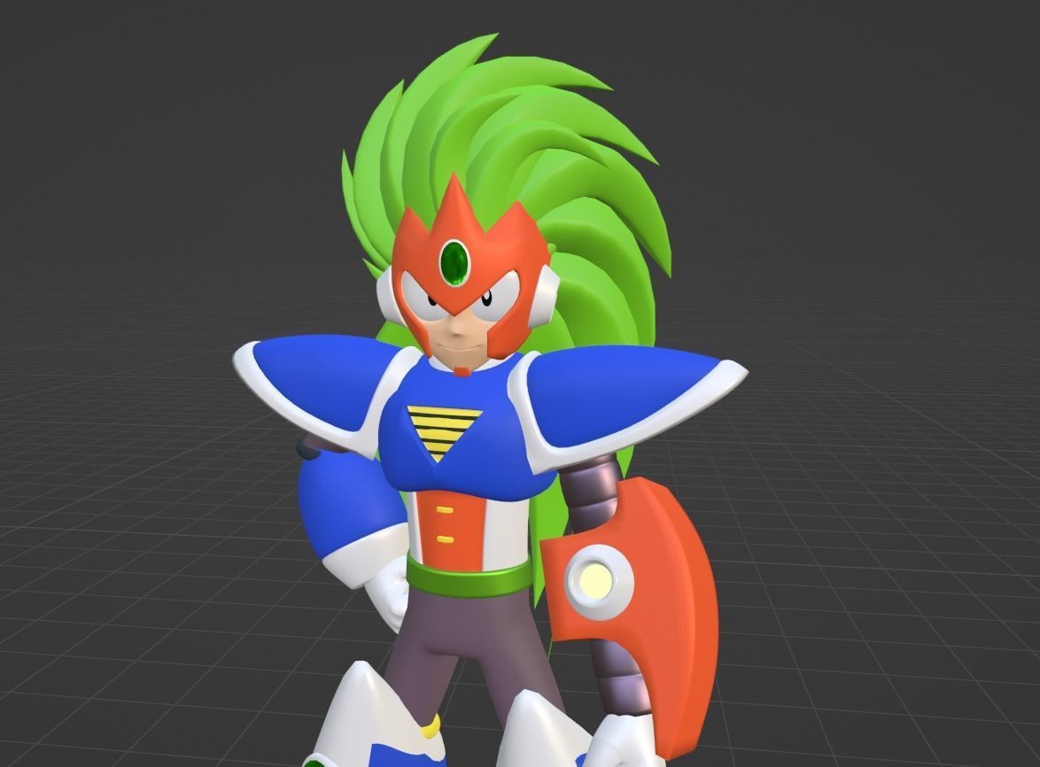 Terra Mega Man V 3D model_6