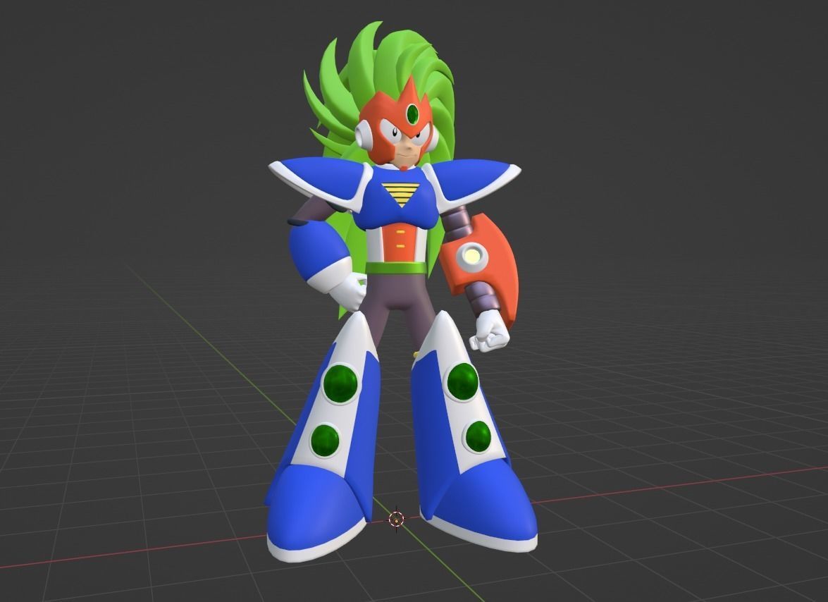 Terra Mega Man V 3D model_3