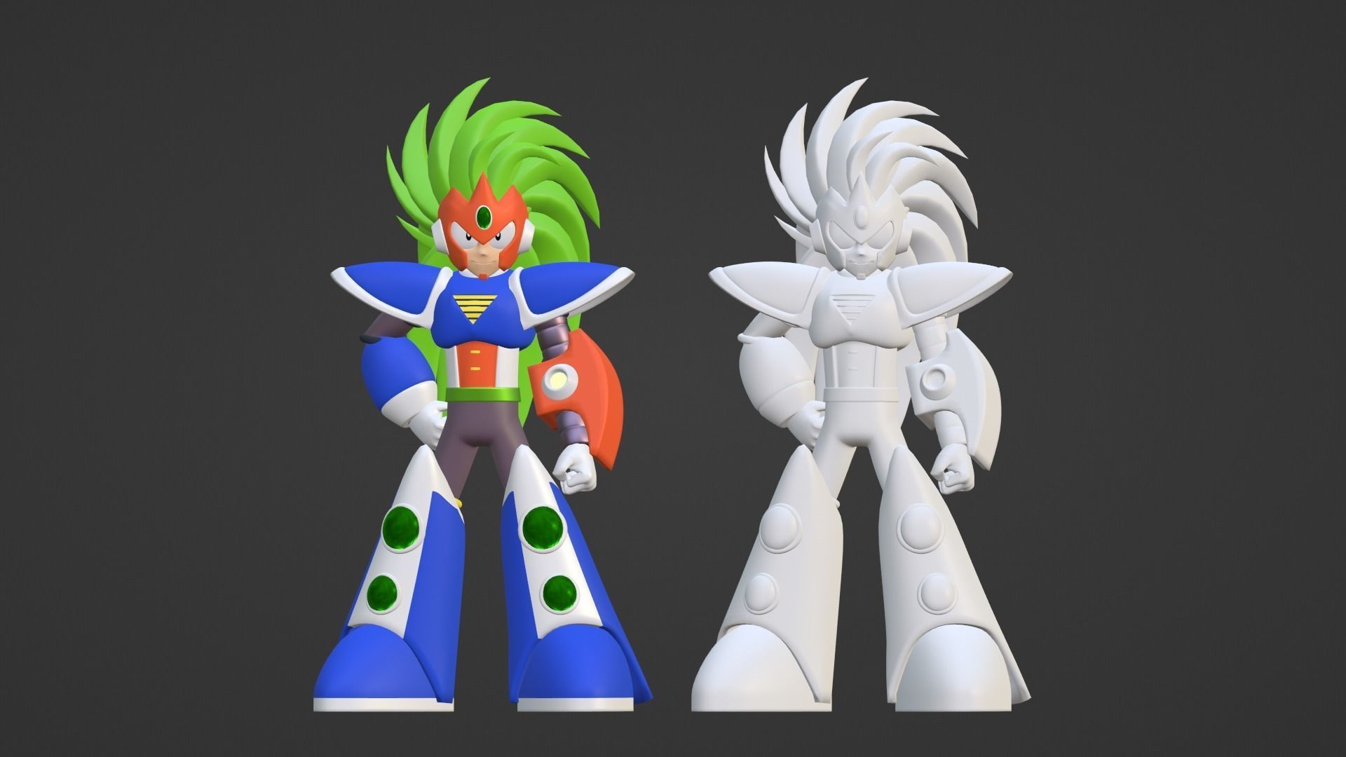 Terra Mega Man V 3D model_13