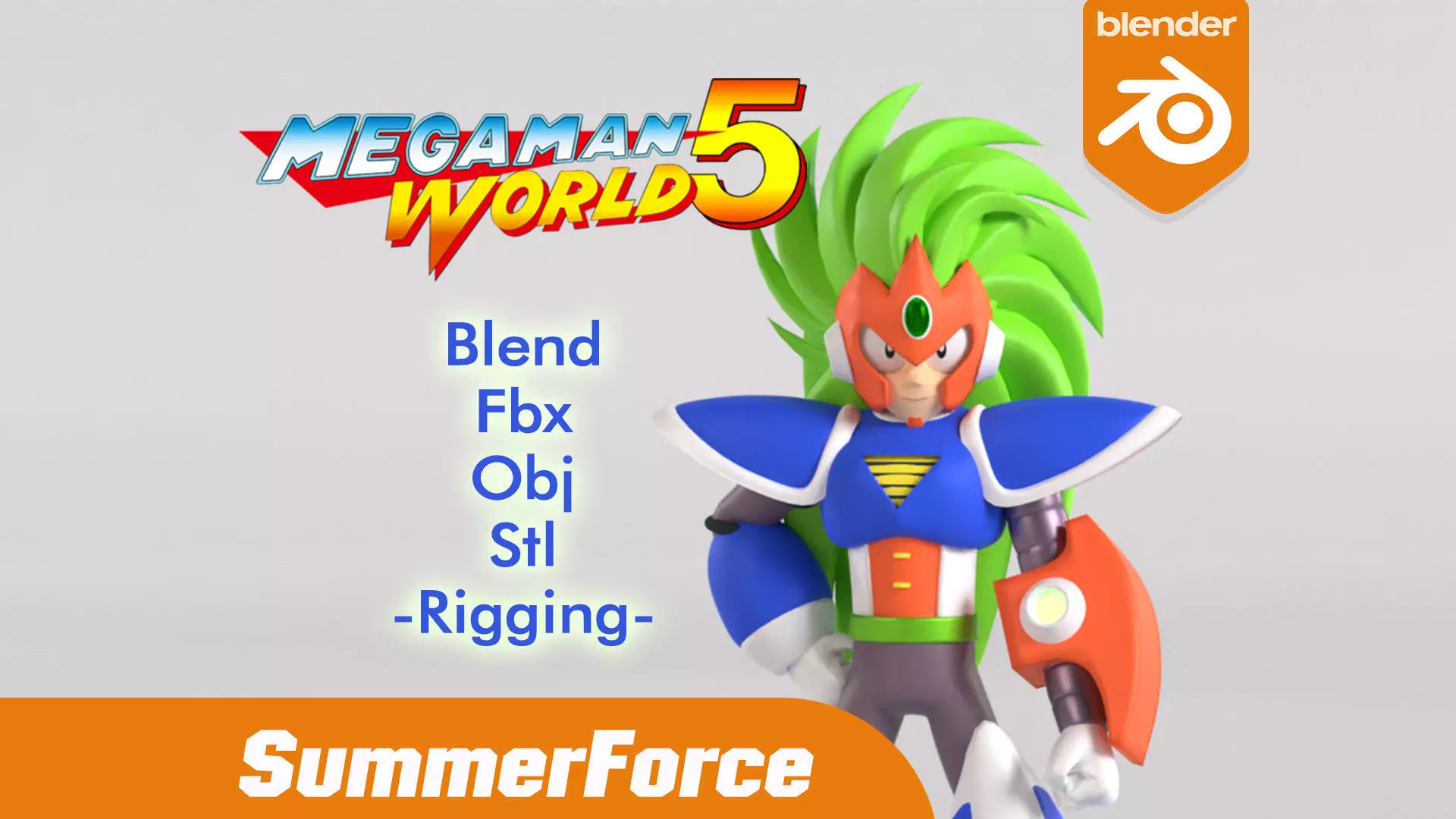 Terra Mega Man V 3D model_0