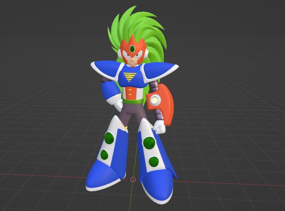 Terra Mega Man V 3D model_2