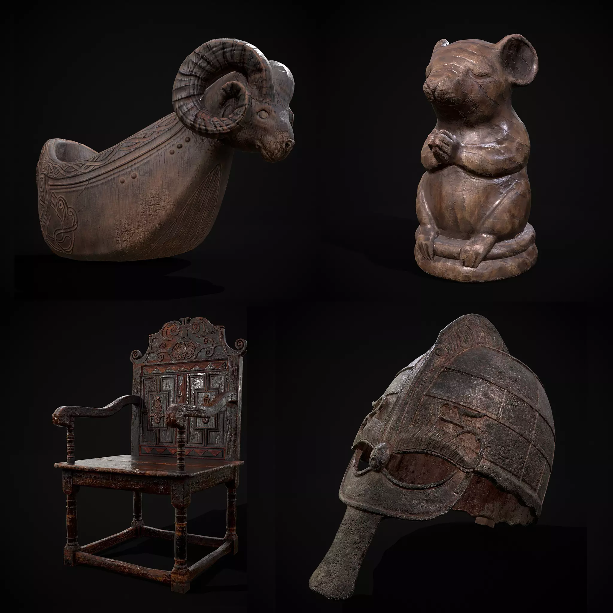 Medieval Prop Mix Forty Two  3D Model Collection_0