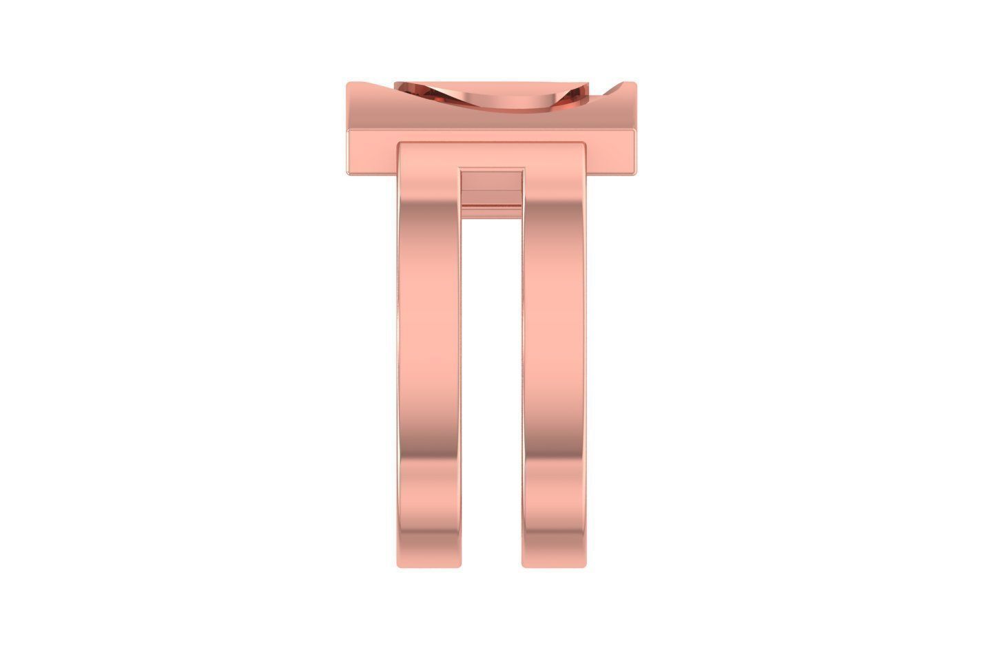 Initial D Alphabet Ring For Women Girls 3D print model_2