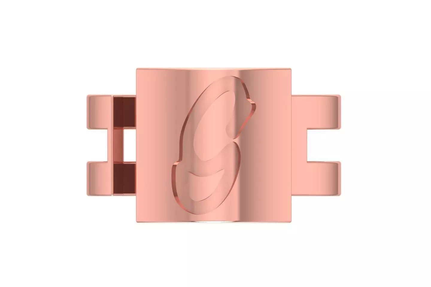 Initial G Alphabet Ring For Women Girls 3D print model_0