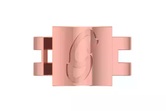 Initial G Alphabet Ring For Women Girls 3D print model