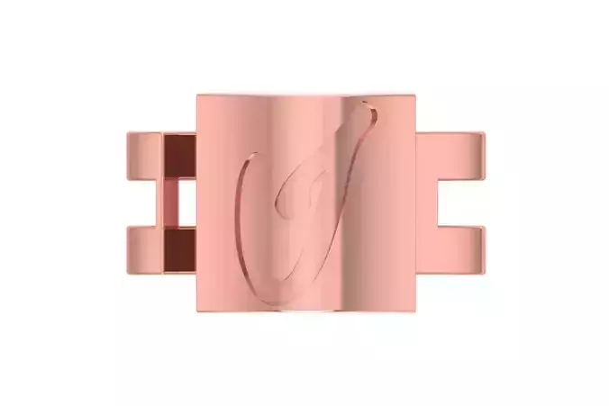 Initial I Alphabet Ring For Women Girls 3D print model