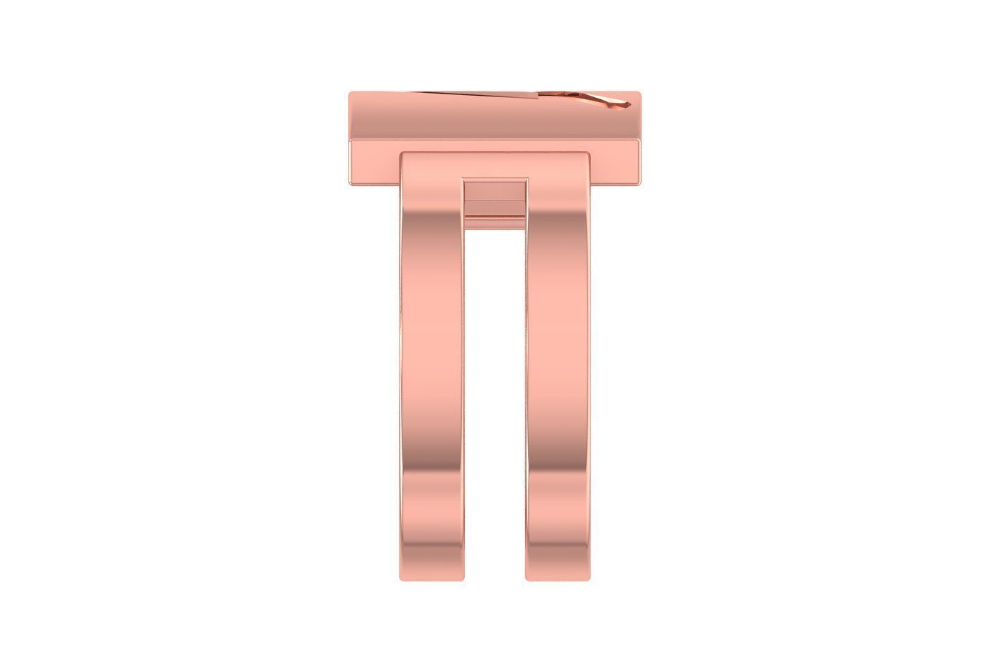 Initial I Alphabet Ring For Women Girls 3D print model_2