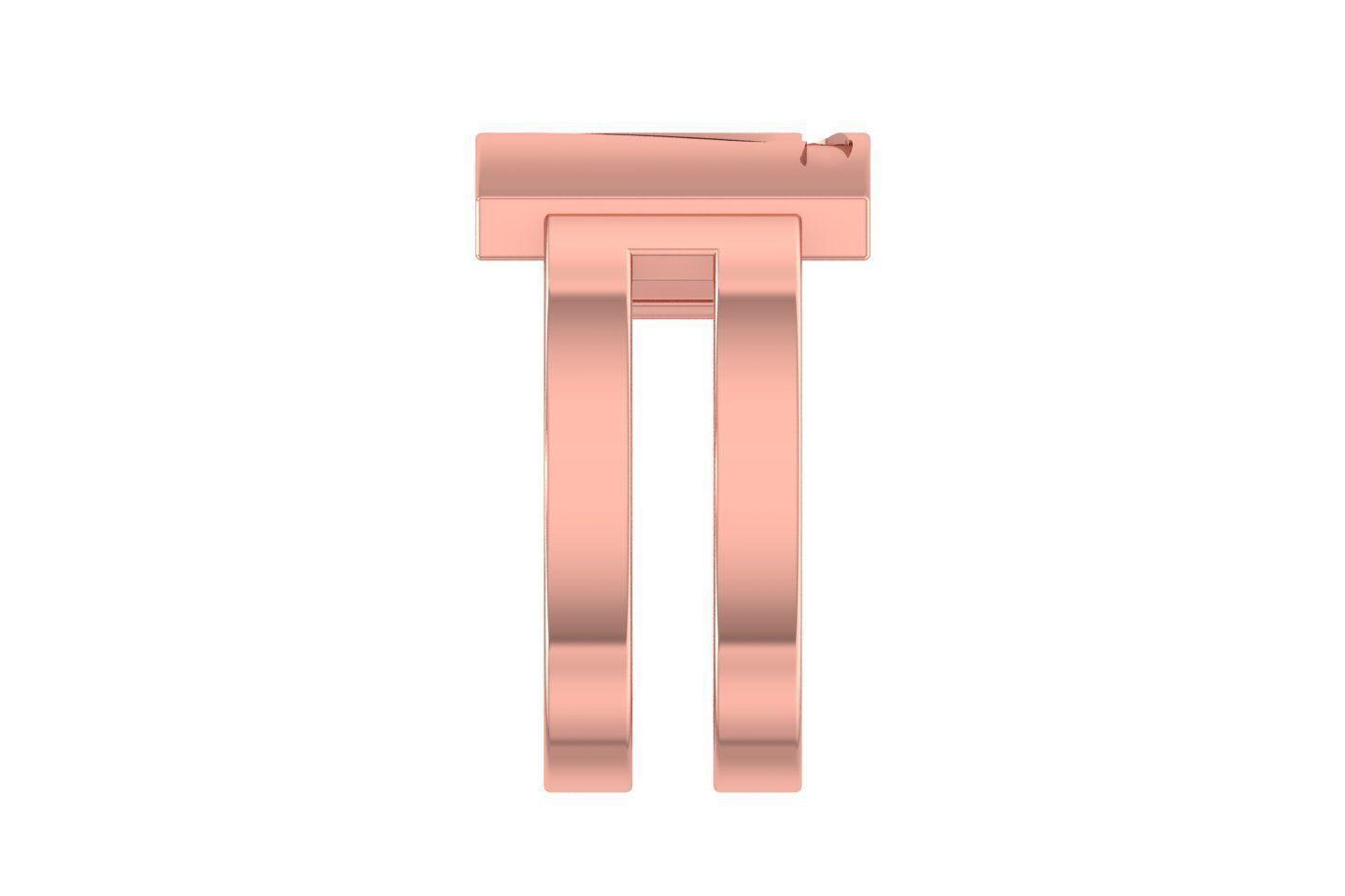 Initial J Alphabet Ring For Women Girls 3D print model_2