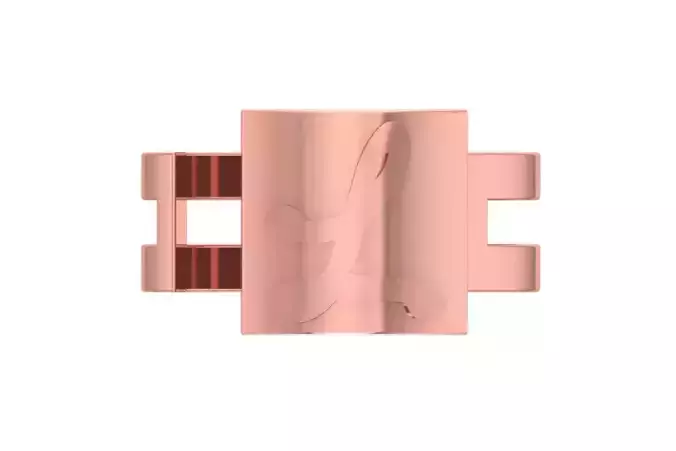 Initial L Alphabet Ring For Women Girls 3D print model