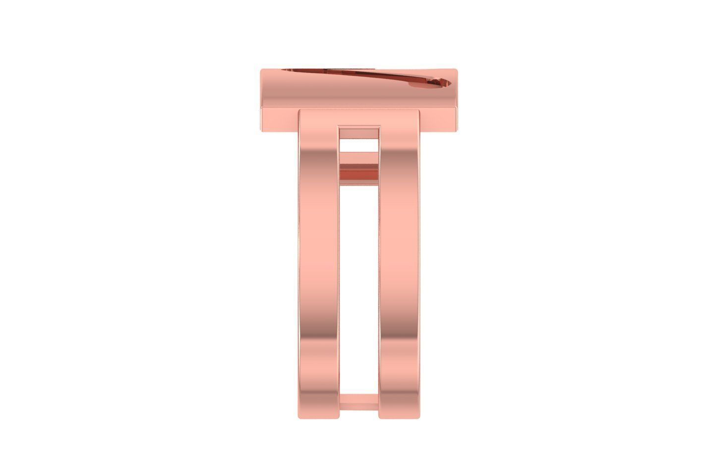 Initial N Alphabet Ring For Women Girls 3D print model_2