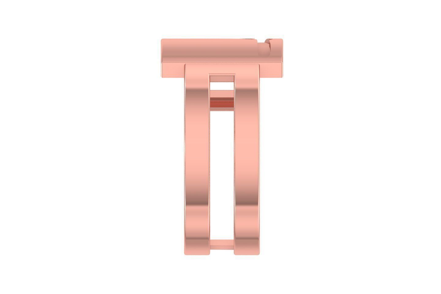 Initial T Alphabet Ring For Women Girls 3D print model_2