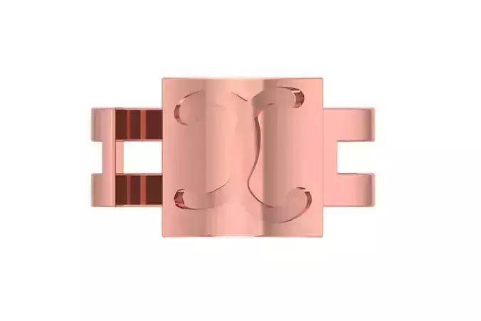 Initial X Alphabet Ring For Women Girls 3D print model