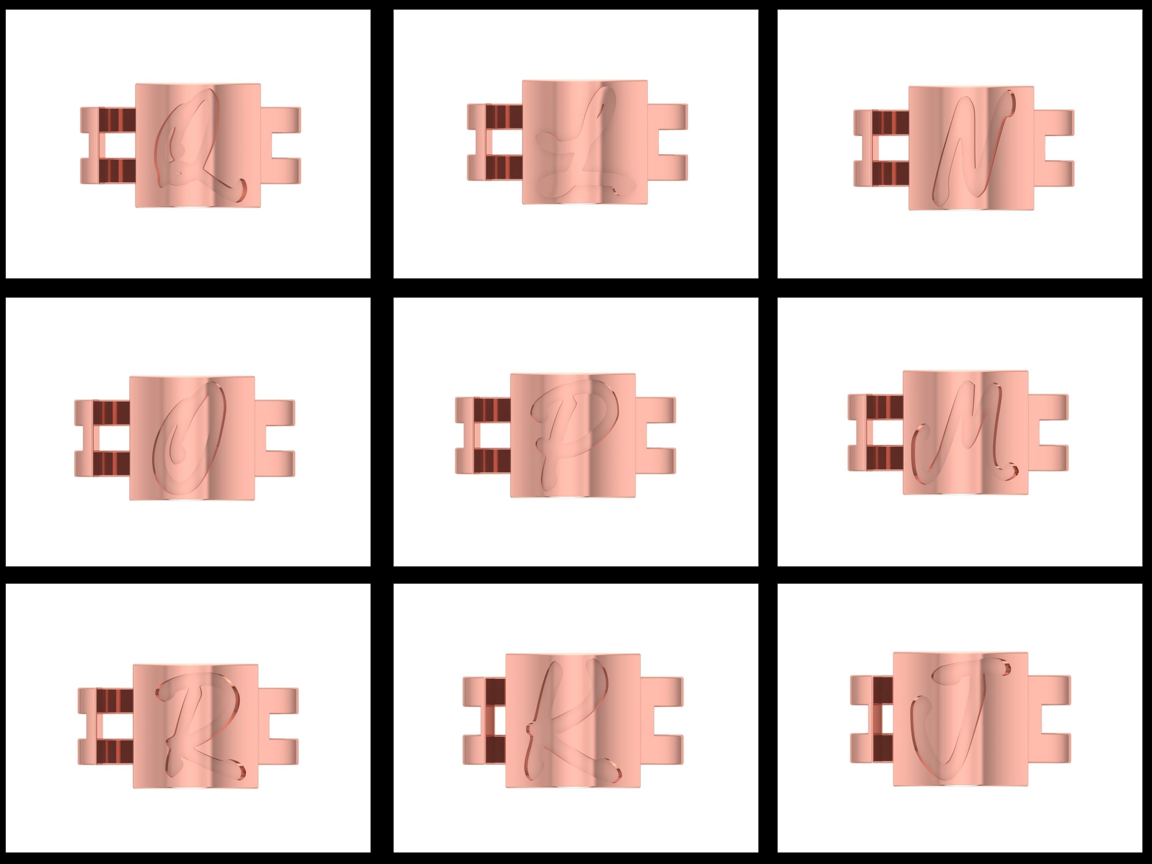 Initial A to Z Alphabet Ring For Women Girls Collection _2