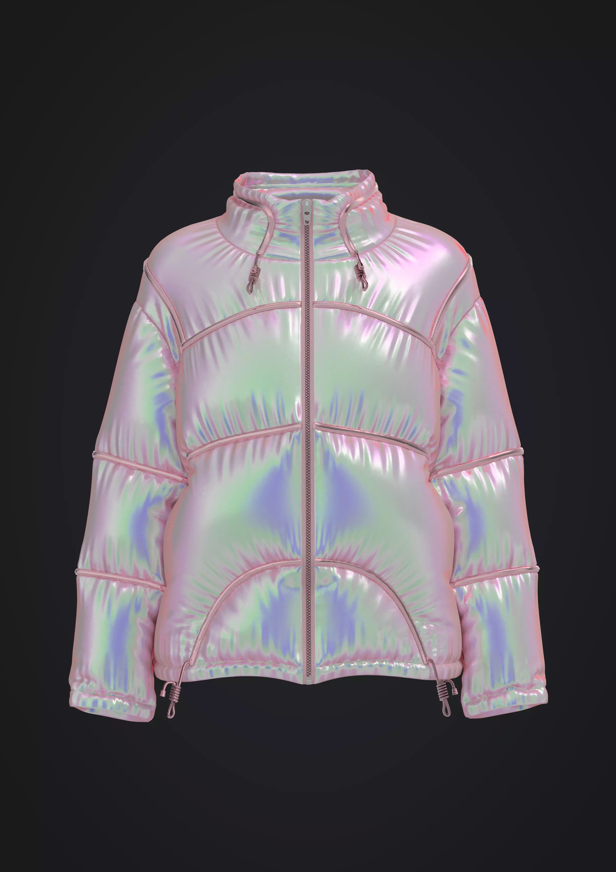 PUFFY JACKET WOMEN 3D model