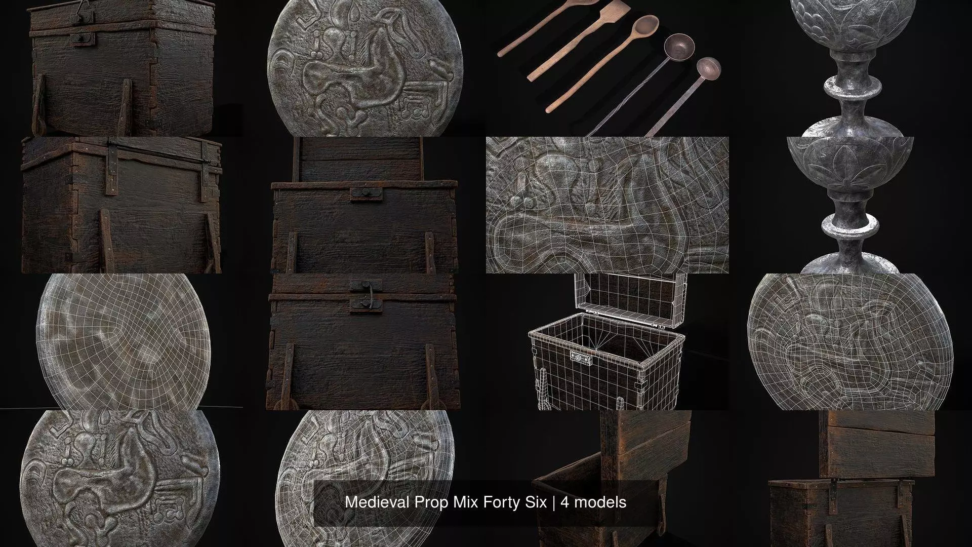 Medieval Prop Mix Forty Six 3D Model Collection_5