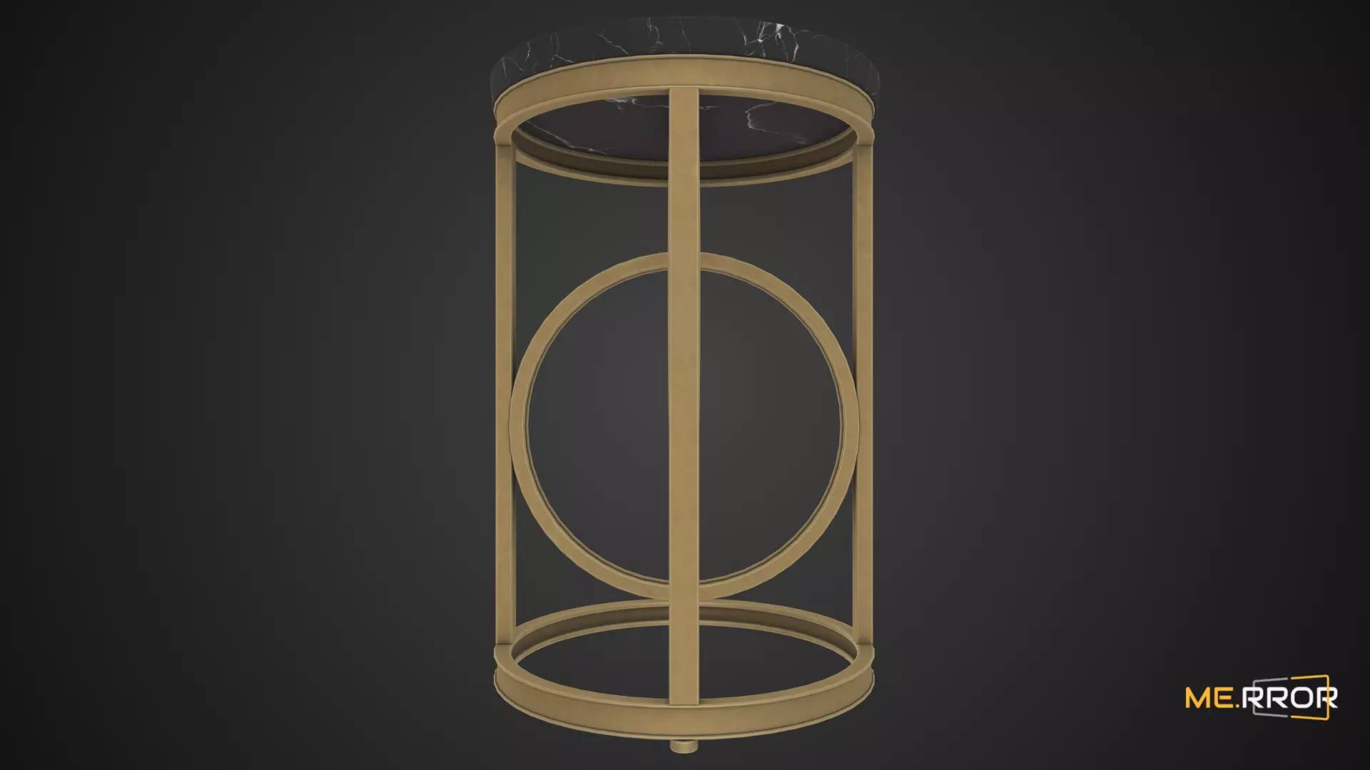 Game Ready Metal Table Low-poly 3D model