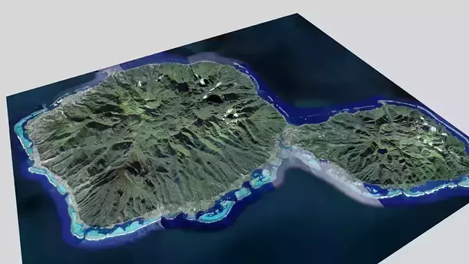 Tahiti island in French Polynesia