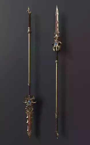 Stylized viking spear 1