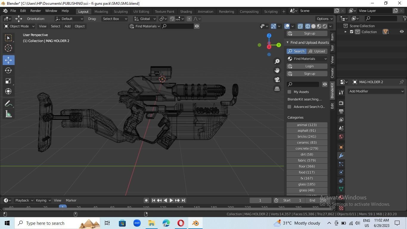 sci- fi  gun 3D model_3