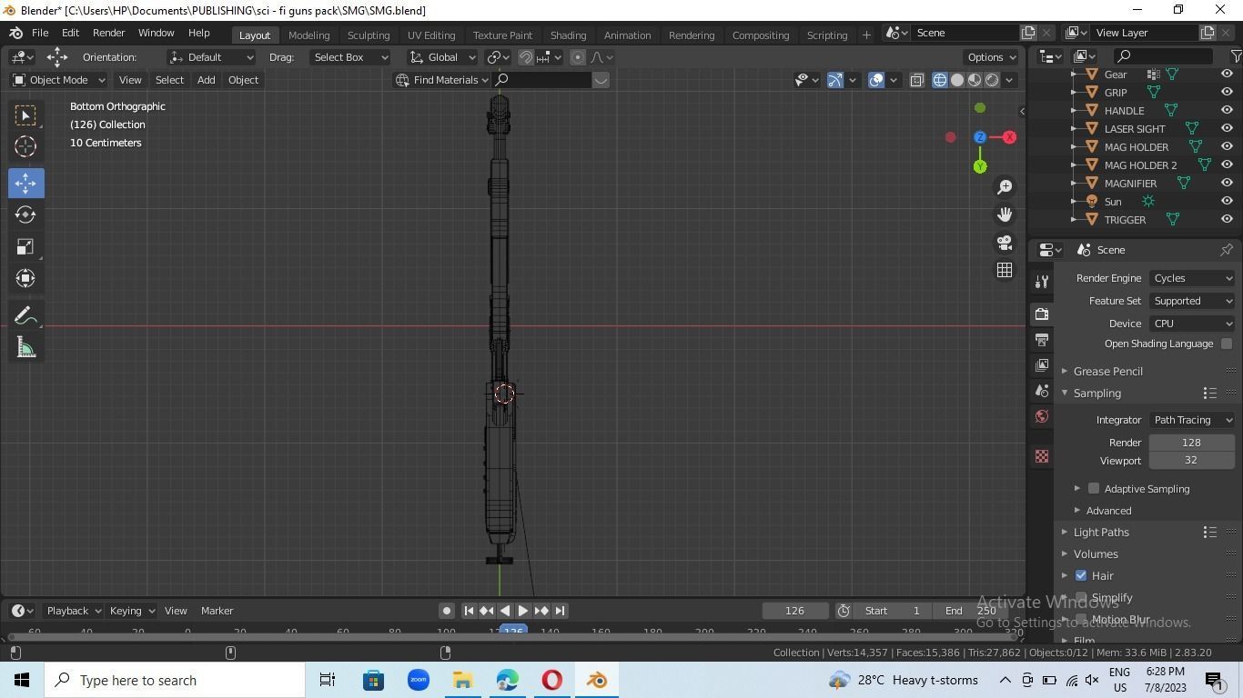 sci- fi  gun 3D model_5
