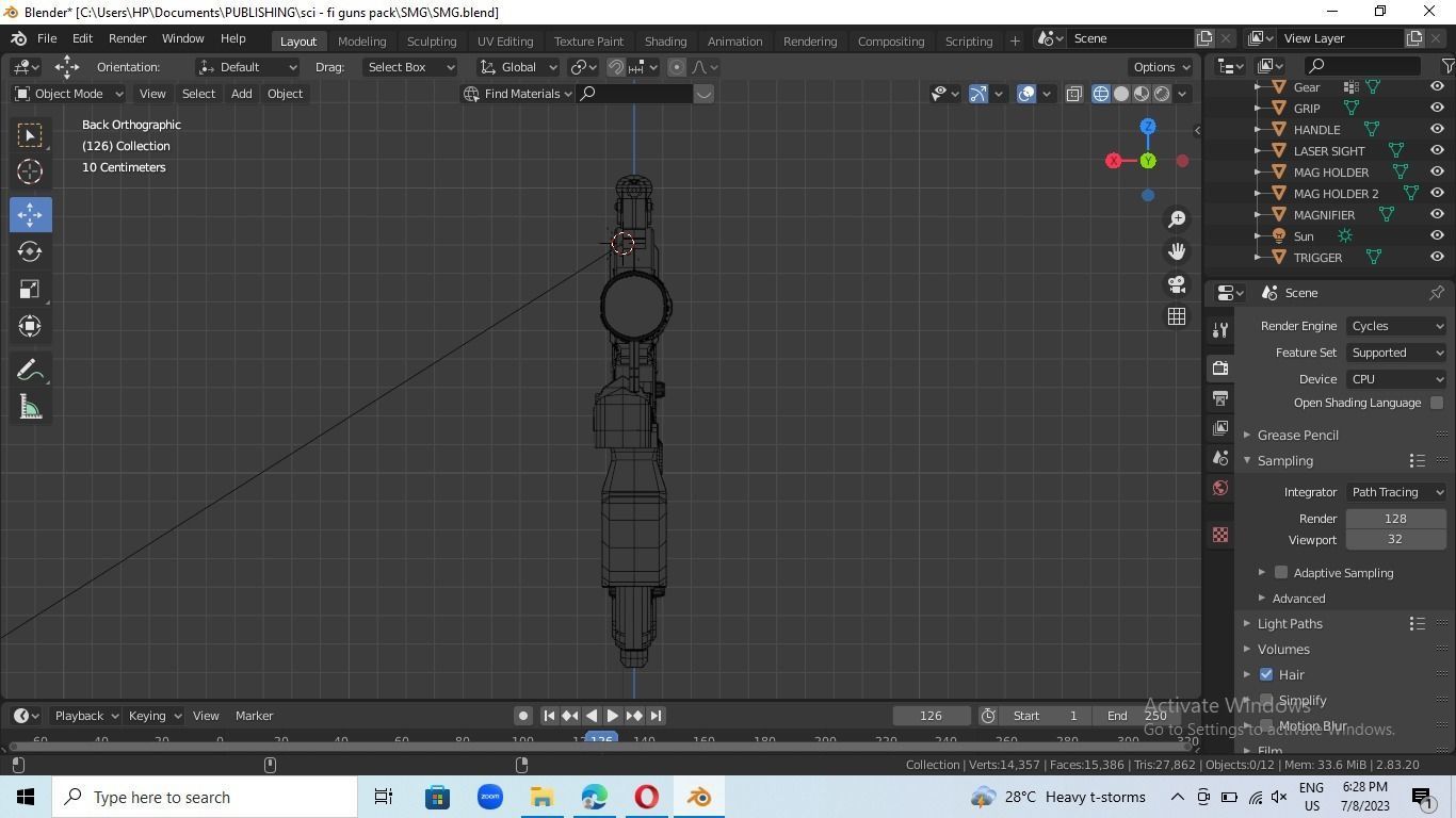 sci- fi  gun 3D model_10