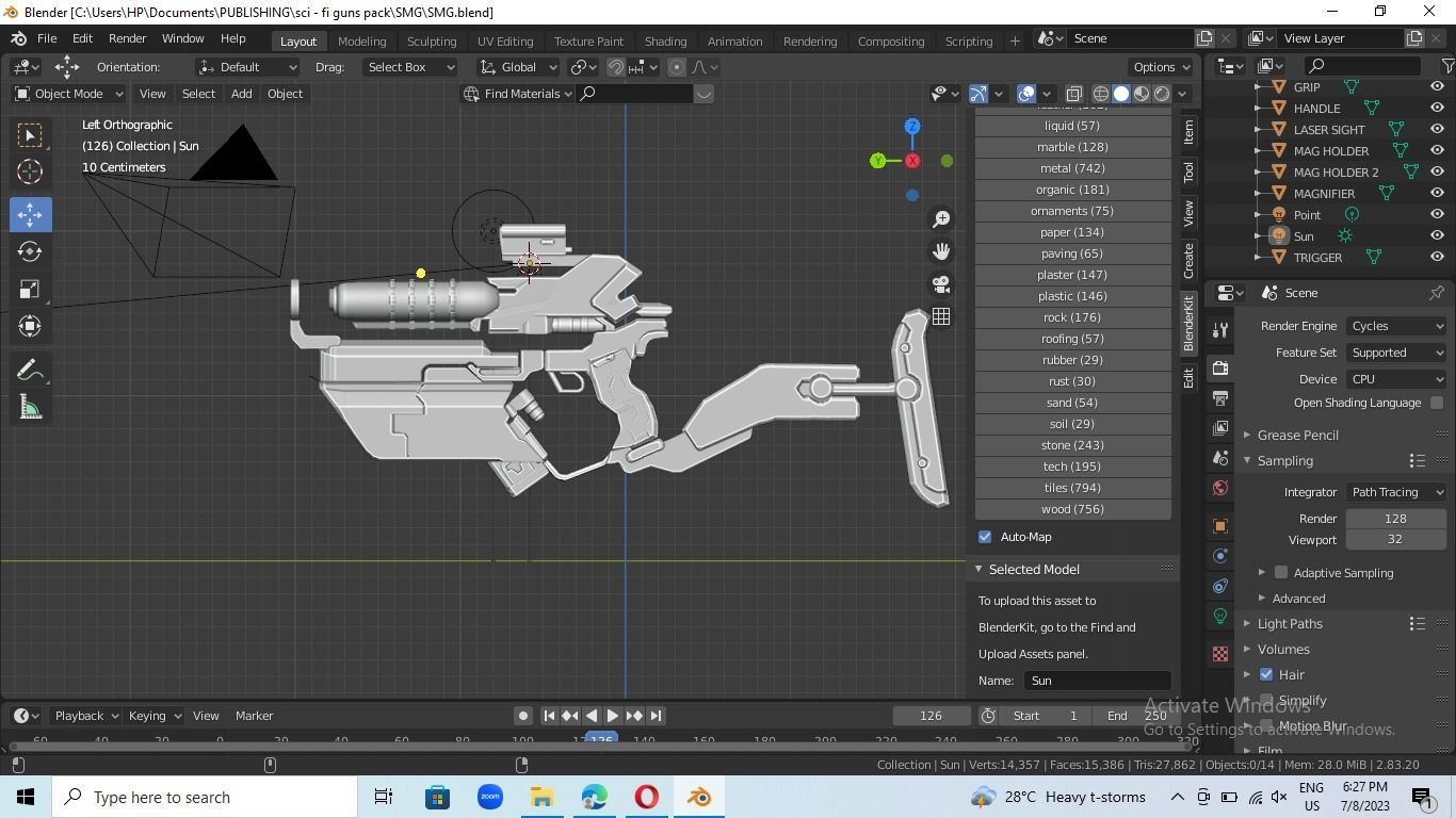 sci- fi  gun 3D model_11