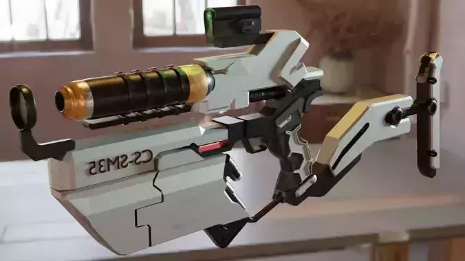 sci- fi  gun 3D model