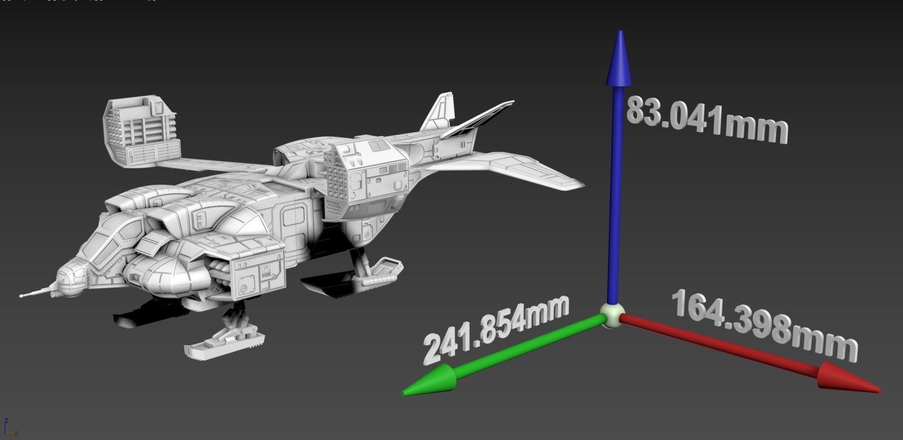 Dropship 15mm 3D Printable 3D print model_5