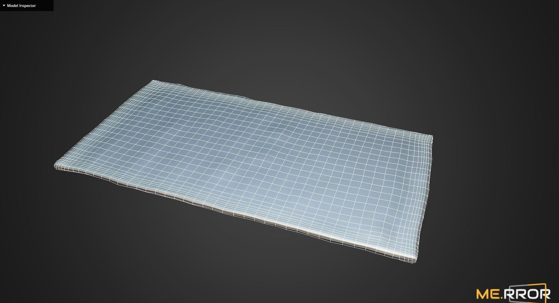 Game Ready Checkered Rug Low-poly 3D model_6