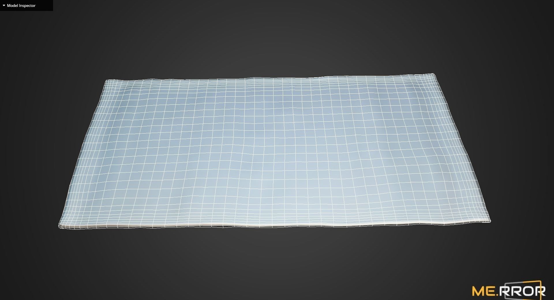 Game Ready Checkered Rug Low-poly 3D model_10