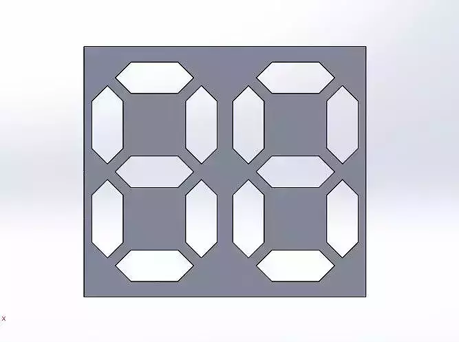2 DIGIT 7 SEGMENT DISPLAY 3D print model