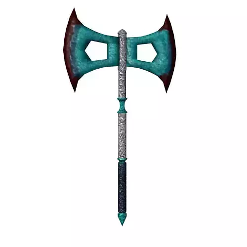 Fantasy double edged war axe