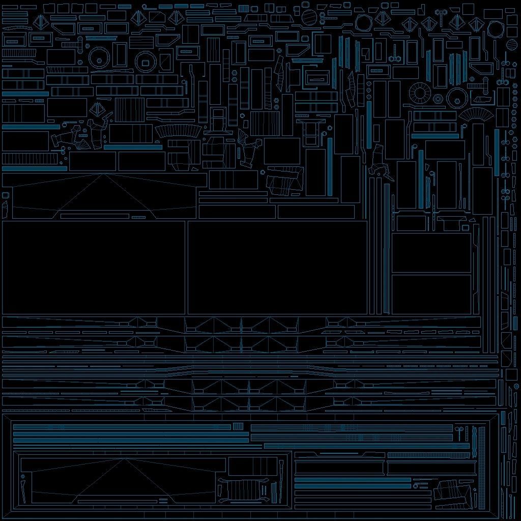 Flatbed rail car 3D model_11