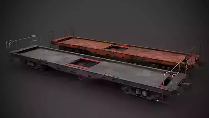 Flatbed rail car