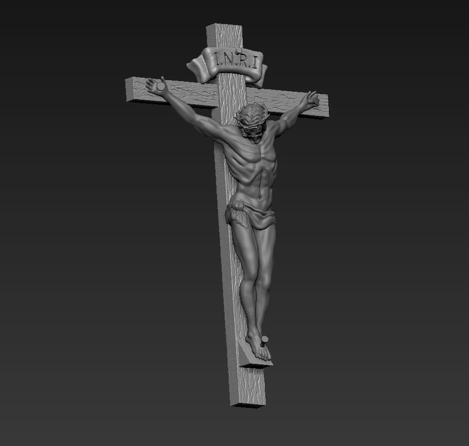 JESUS ON THE CROSS for 3D print 3D print model_10