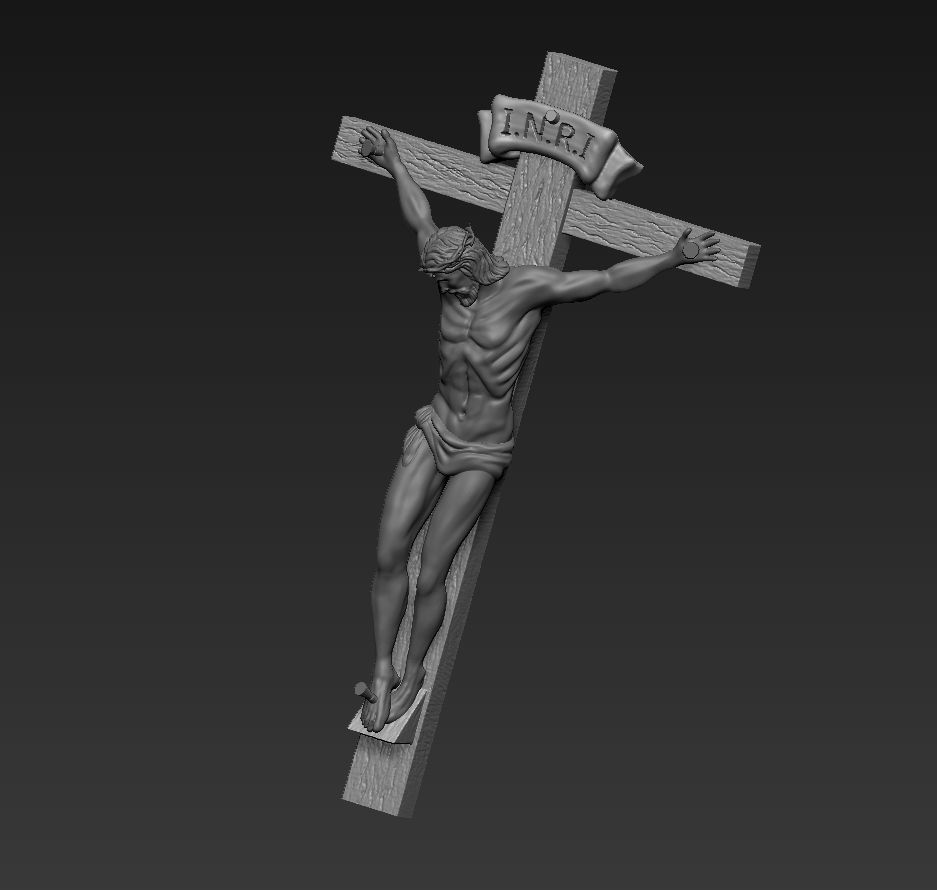 JESUS ON THE CROSS for 3D print 3D print model_12