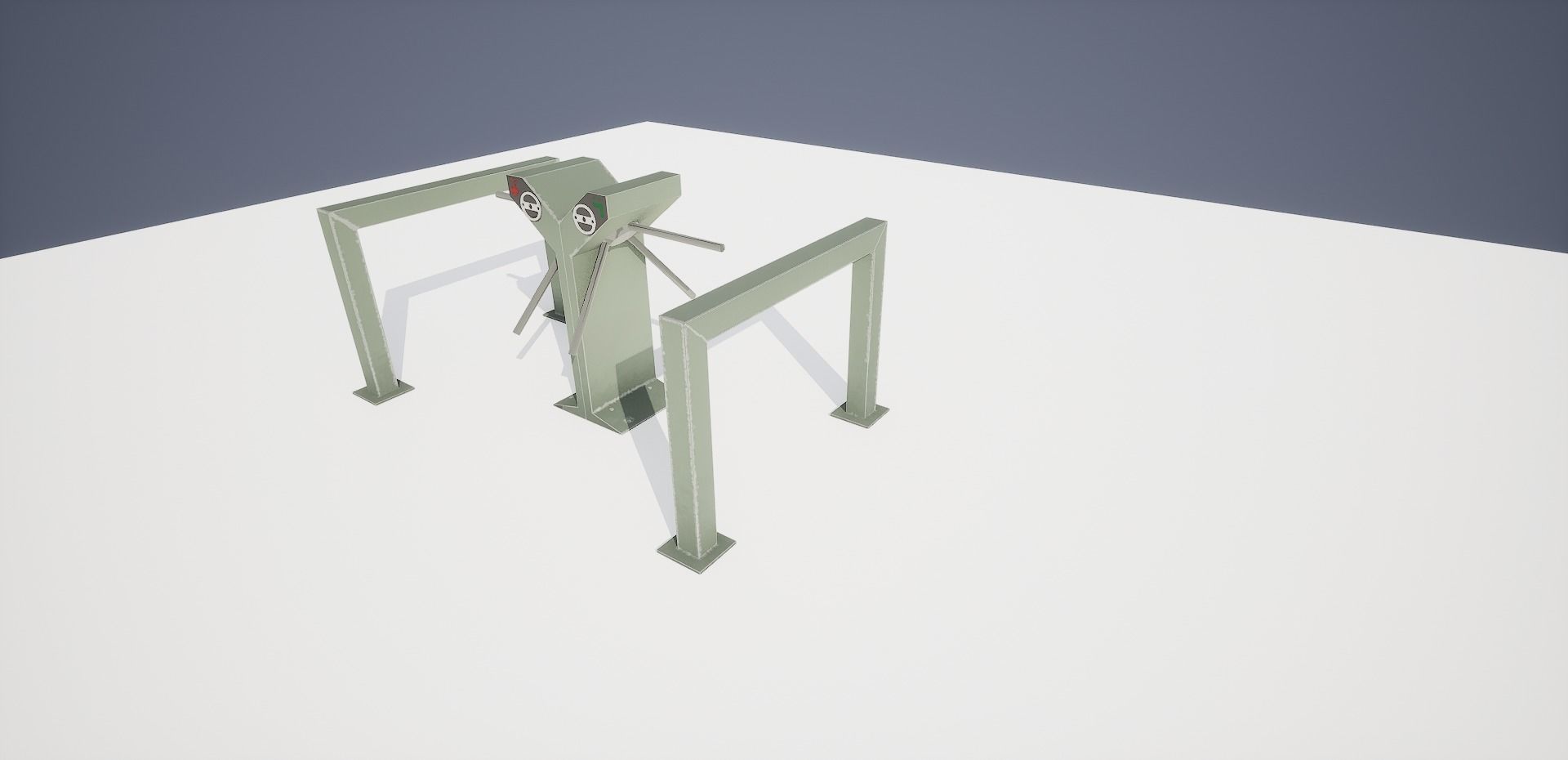 Turnstile Low-poly 3D model_7