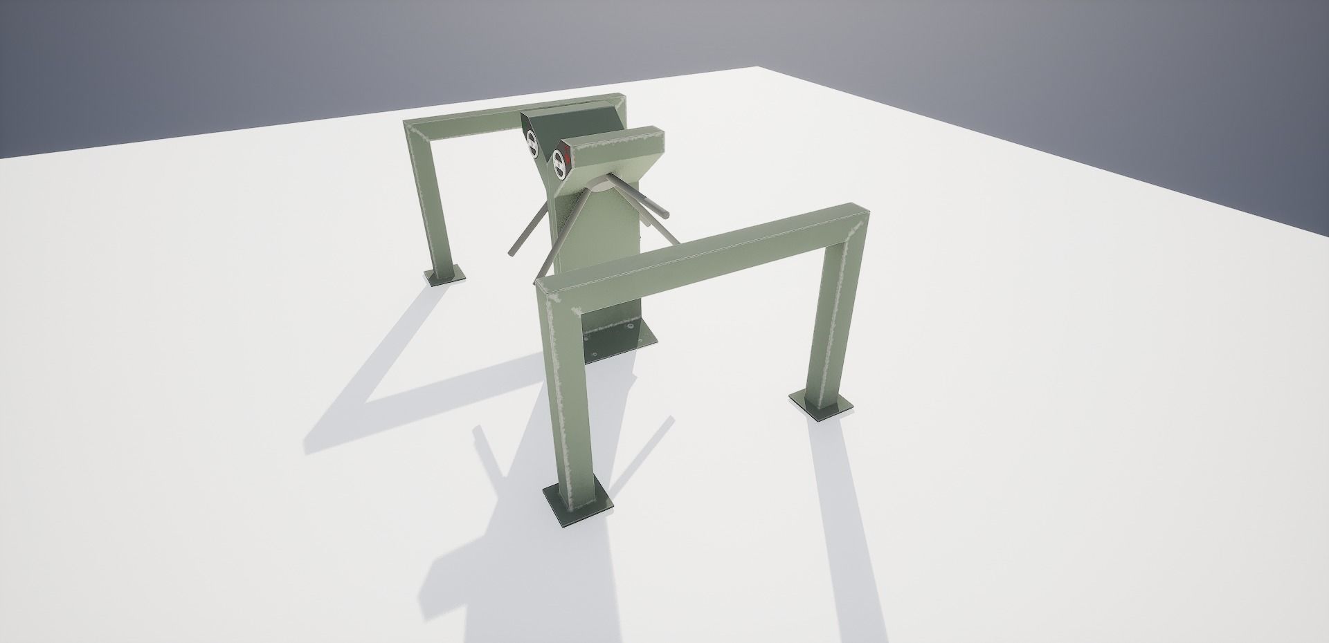 Turnstile Low-poly 3D model_8