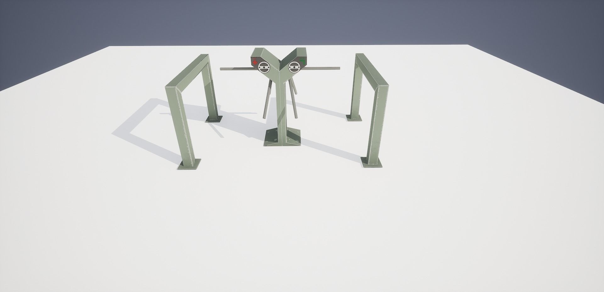 Turnstile Low-poly 3D model_9