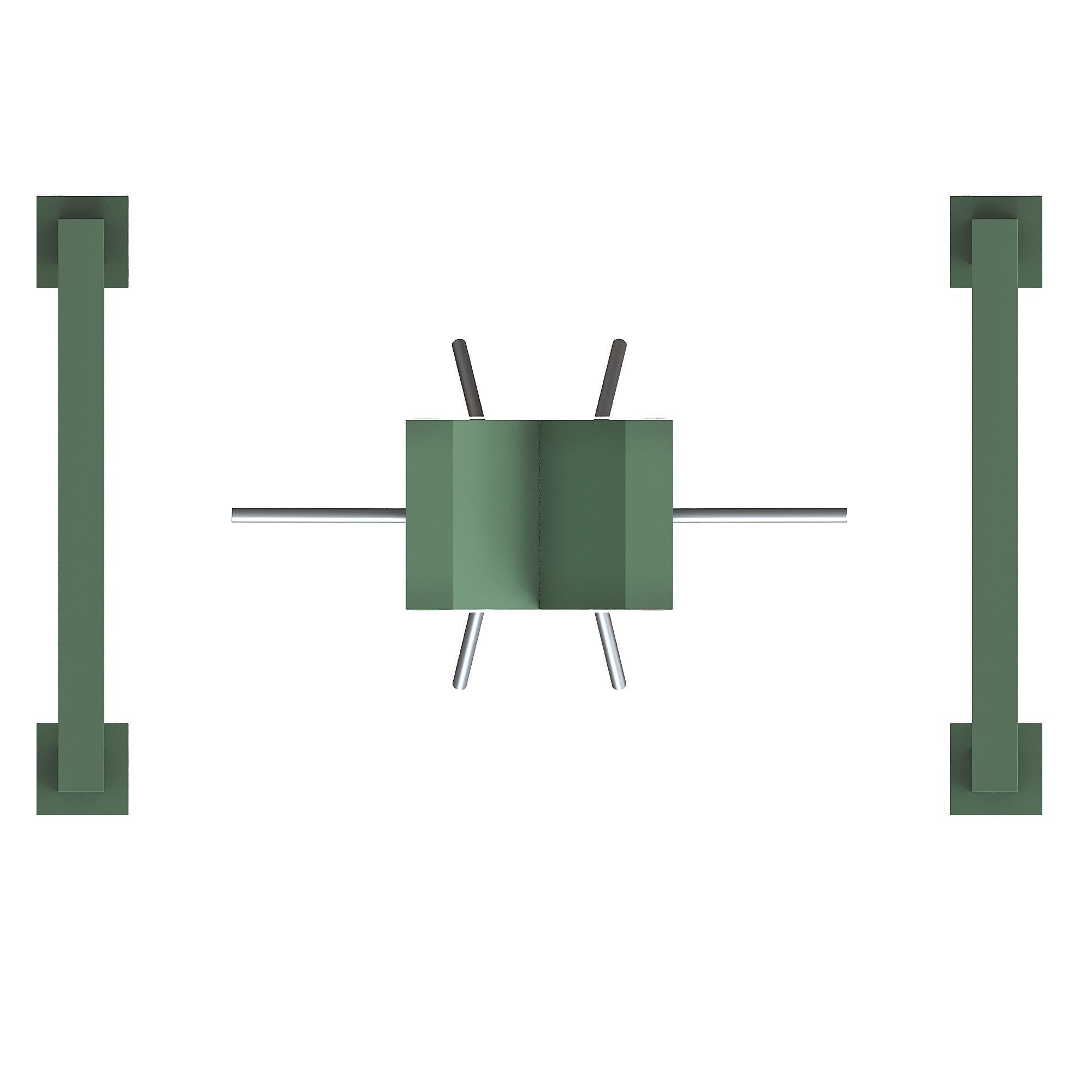 Turnstile Low-poly 3D model_5