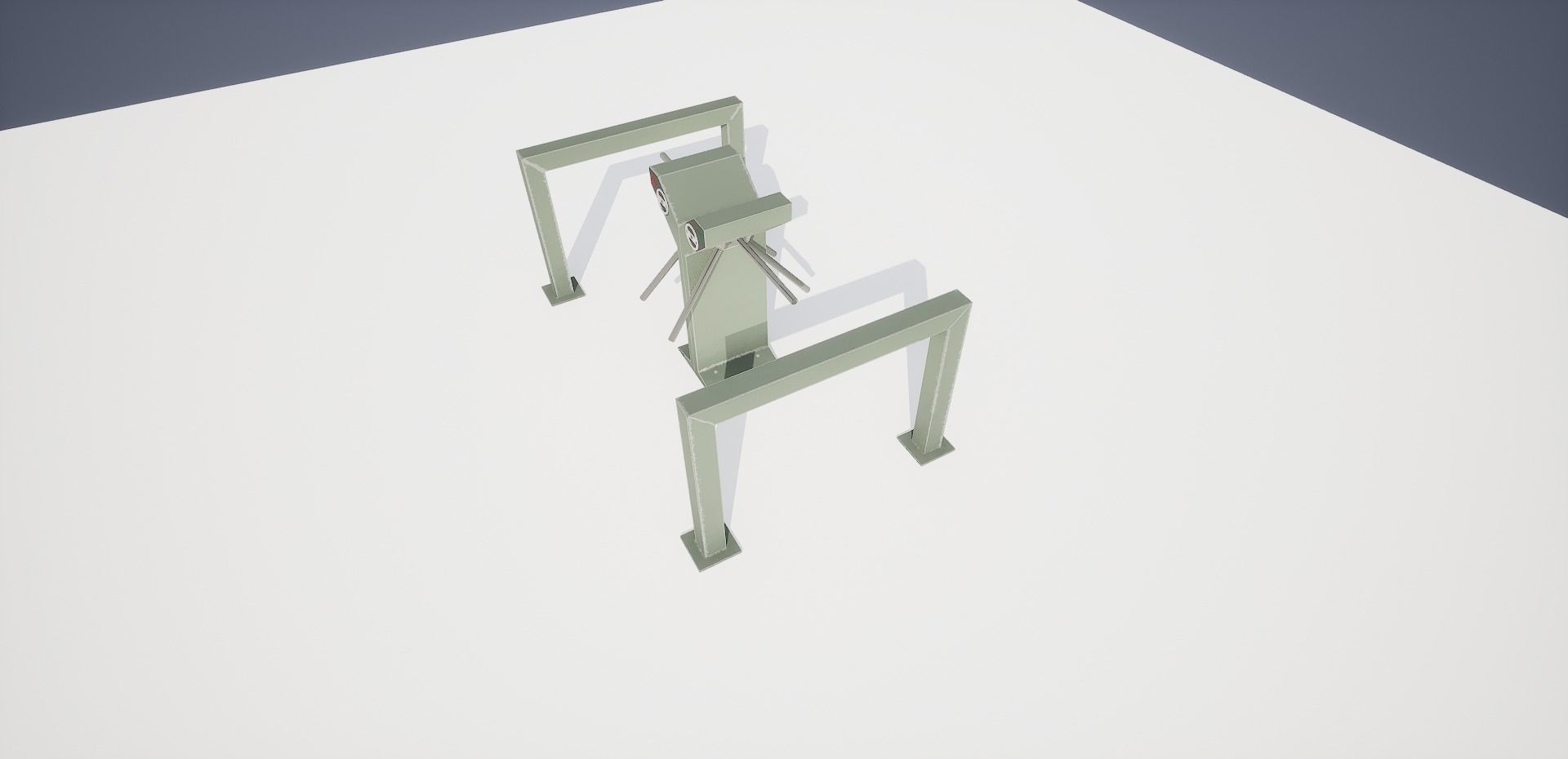 Turnstile Low-poly 3D model_10