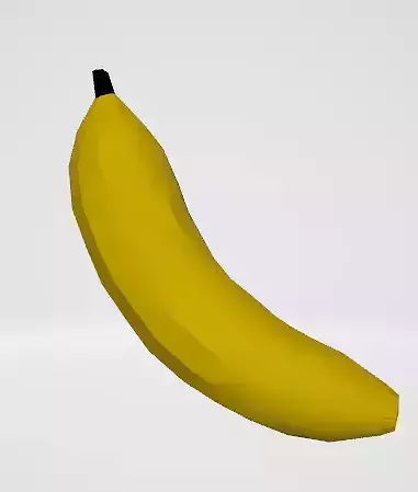 Banana model low poly
