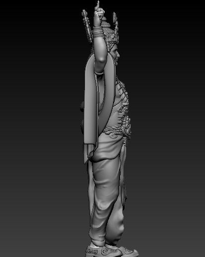Krishna Ji Idol 3D print model_4