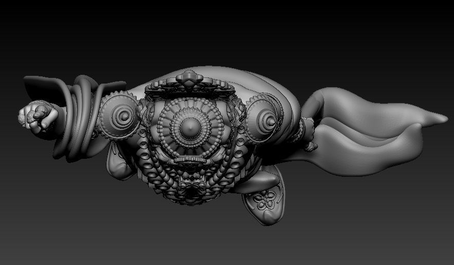 Krishna Ji Idol 3D print model_5