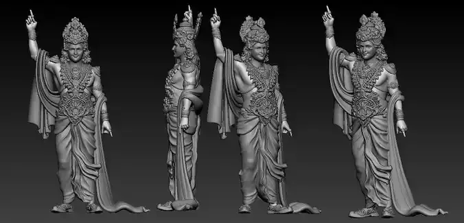 Krishna Ji Idol 3D print model