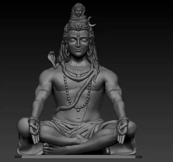 ADI YOGI SHIVA THE FIRST YOGI 3D print model