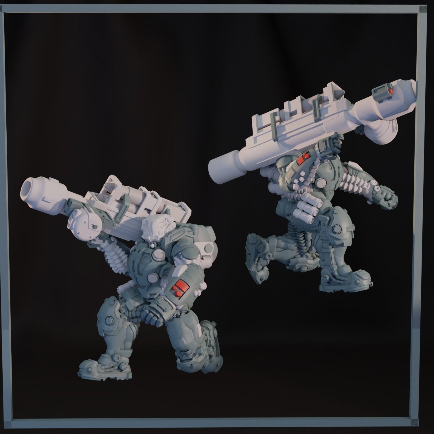 Dominion Heavy Infantry Pre-supported 3D print model_4