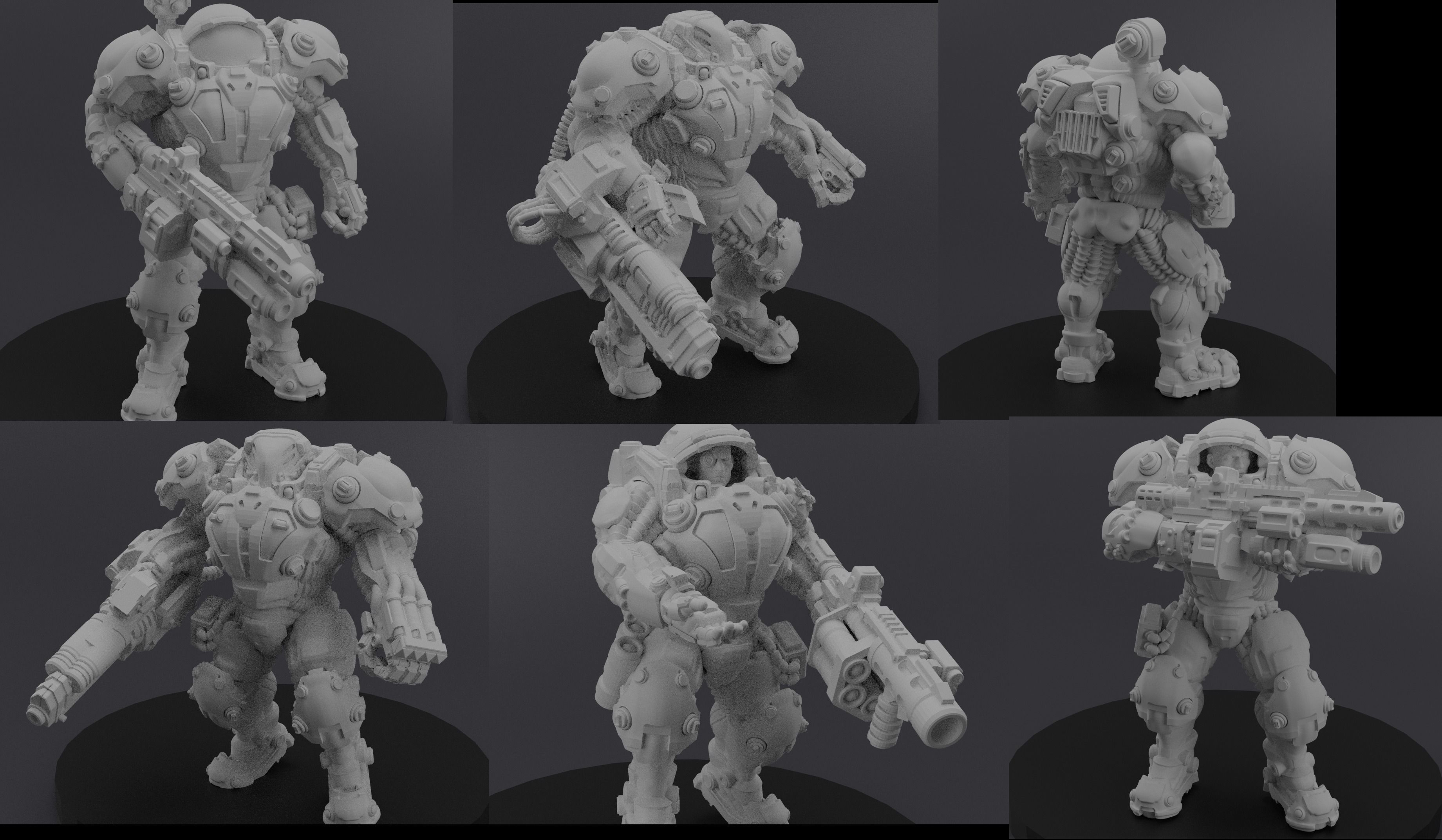 Dominion Heavy Infantry Pre-supported 3D print model_5
