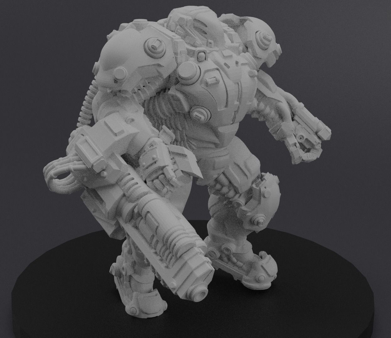 Dominion Heavy Infantry Pre-supported 3D print model_12