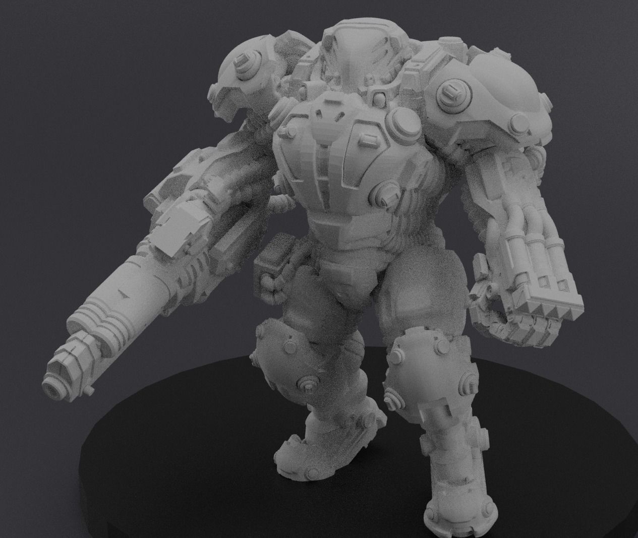 Dominion Heavy Infantry Pre-supported 3D print model_8